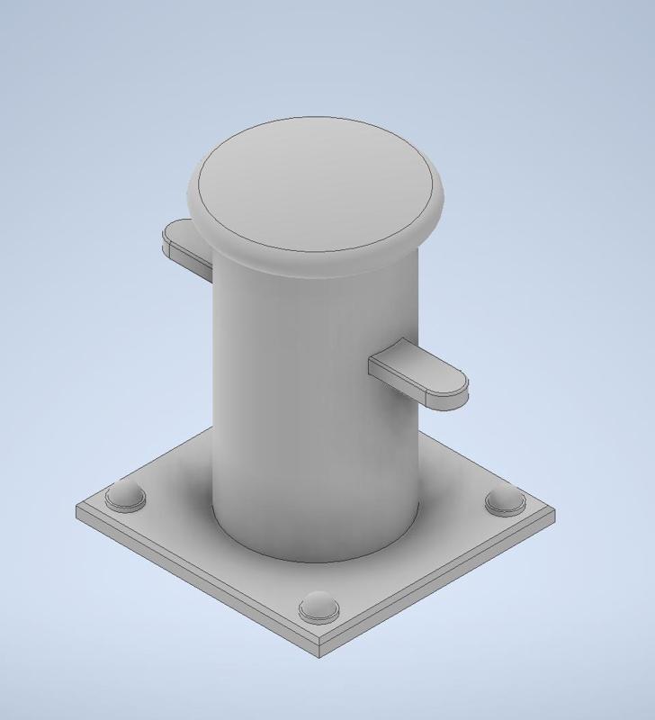 Destroyer 1934a bollard single in 1:50