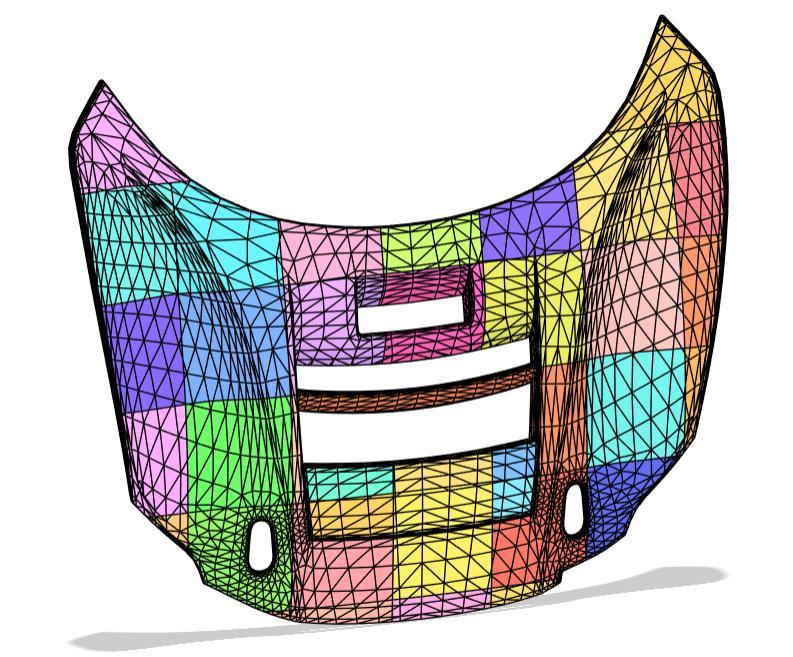 Ferrari 296 GT3 Hood – 1:1 Scale Modular 3D Model for Printing