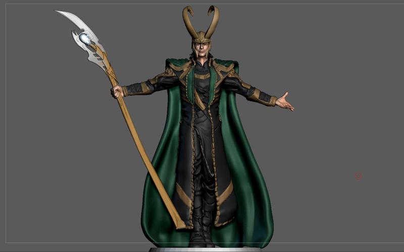 LOKI AVENGERS MCU TOM HIDDLESTON STATUE