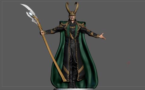 LOKI AVENGERS MCU TOM HIDDLESTON STATUE