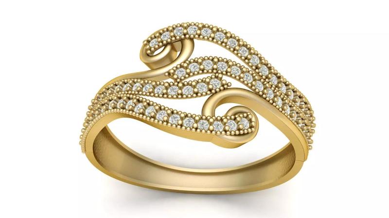 LUXURY ENGAGMENT RING 3D PRINTABLE MODEL