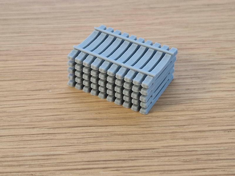 Concrete railway sleepers - 1:87