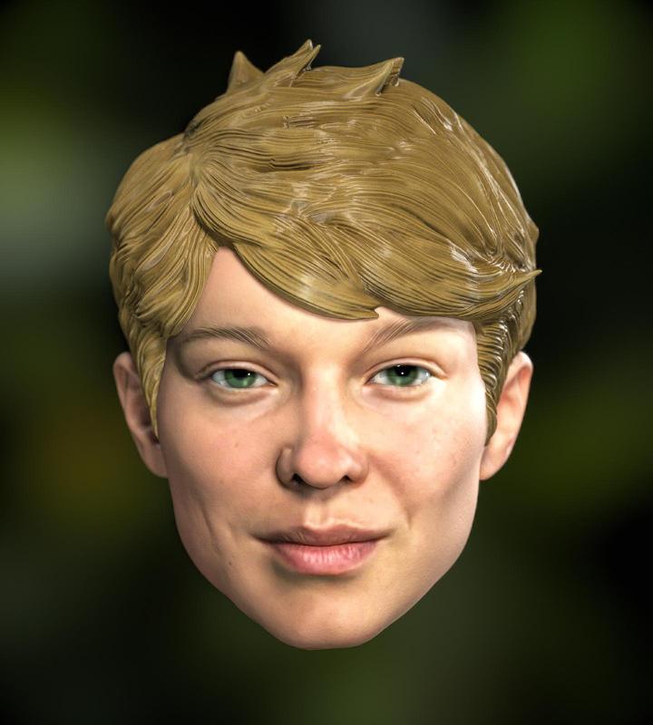 1/6 1/12 Death Stranding 2 Fragile Léa Seydoux Head Headsculpt