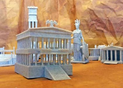 Saint Seiya patriarca Temple - Templo Acuario 3D print model