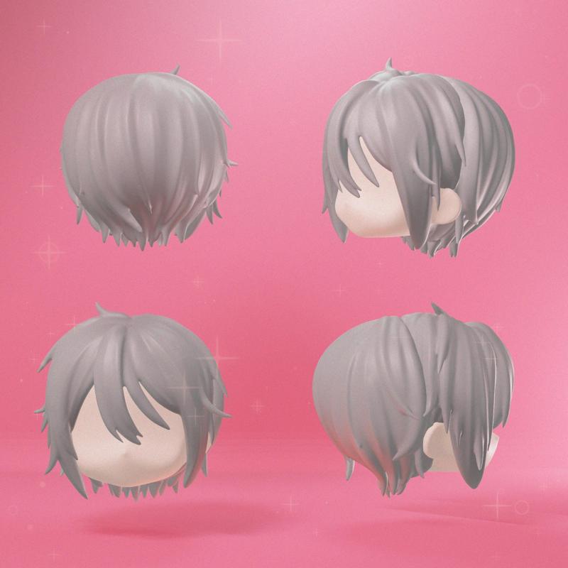 Owen(Mahoyaku Promise of Wizard) Ob11 Nendoroid Hair STL File