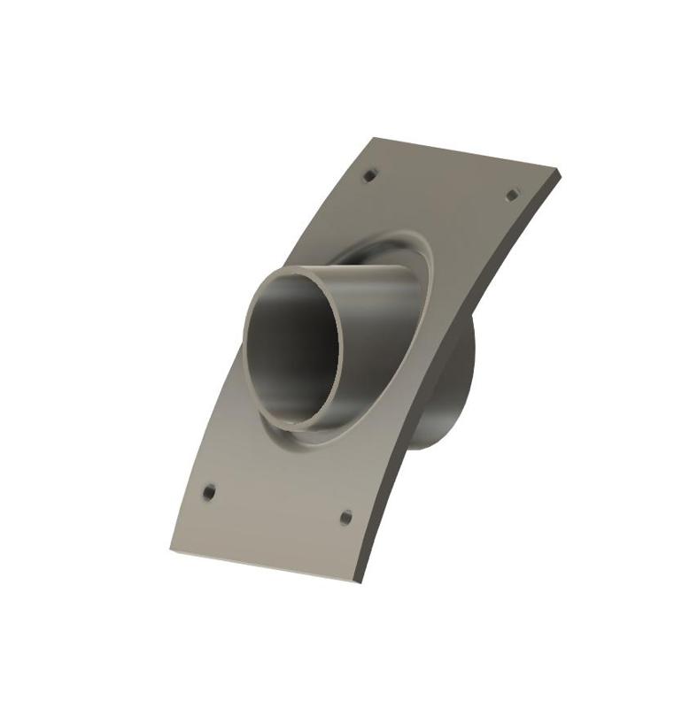 Simson S51 Adapterplatte für Herzkasten 55mm