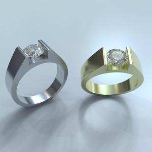 solitaire round cut diamond 3dm
