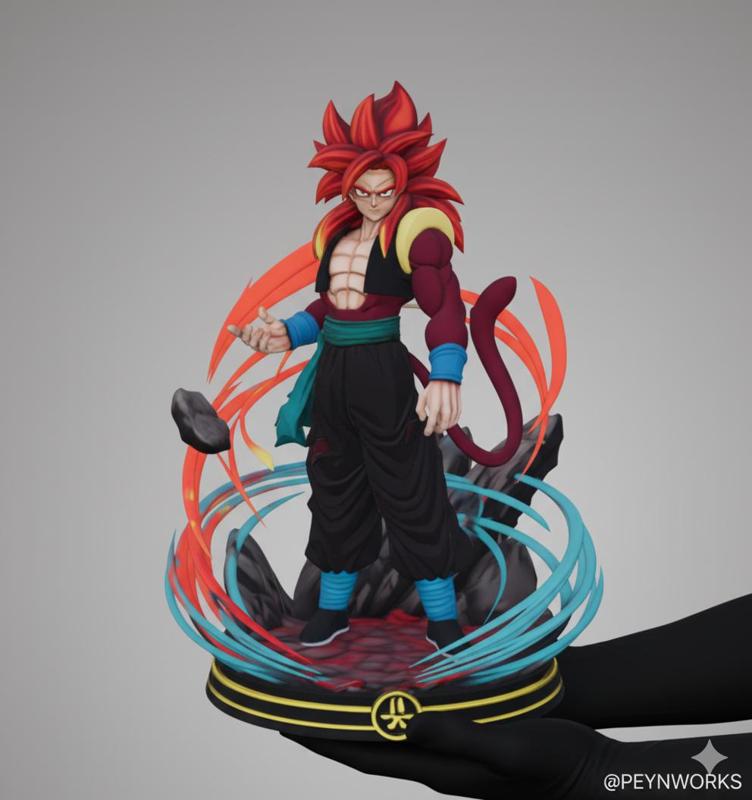 Gogeta Super Saiyan 4 - Dragon Ball - 3D Print Model