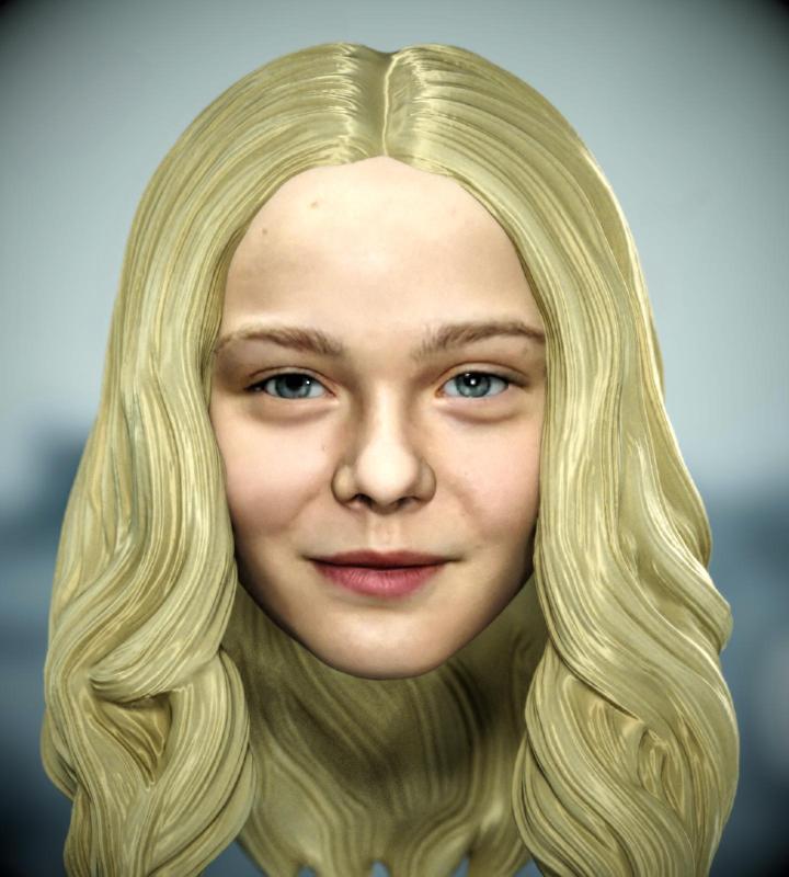 1/6 1/12 Death Stranding 2 Tomorrow Elle Fanning Head Headsculpt