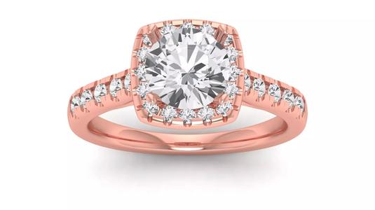Solitaire Wedding Engagement Women Ring Square Hole Claw Ring