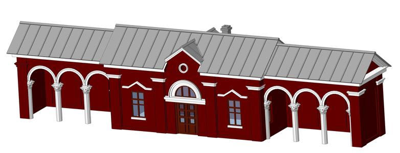 Pavilion for the commuter platform