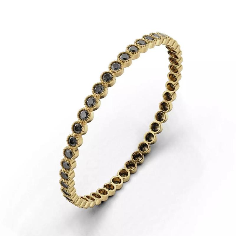 Women Ring With Round Stones And Milgrain