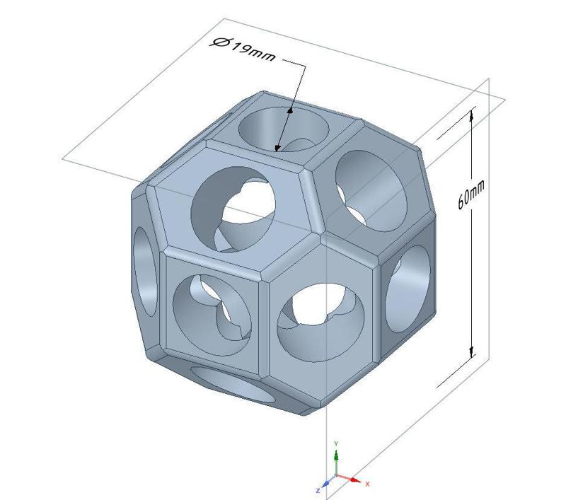 Kids Fort Node for Tent Poles - No Supports