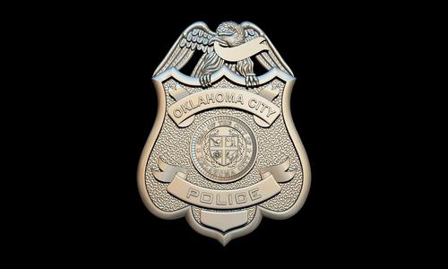 Oklahoma City Police Badge 3D STL for CNC