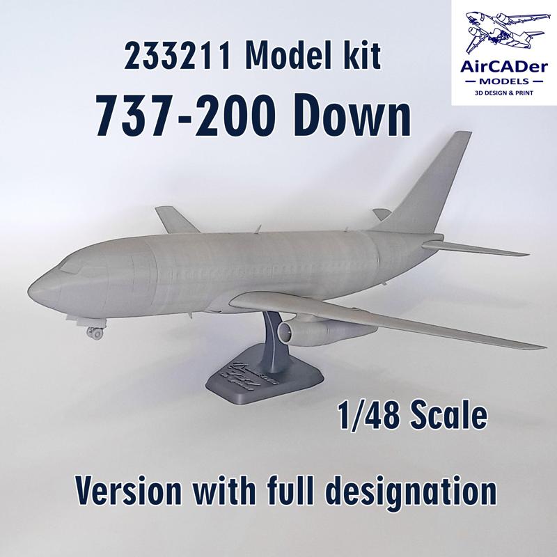 233211 Model kit 737-200 Down scale 1/48