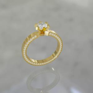 Solitario Engaste Ambos Lados