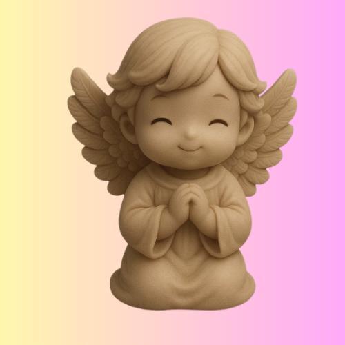 Angel praying tenderly