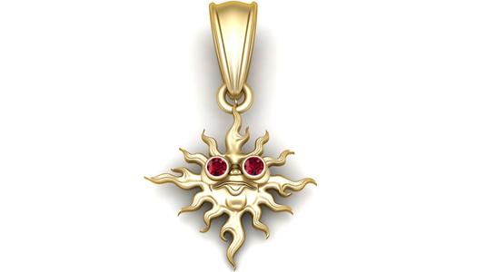 Gold Sun Pendant
