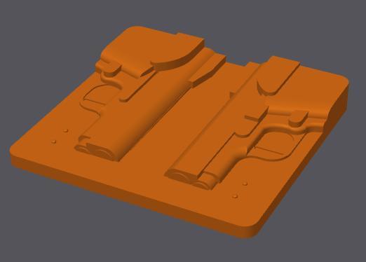 Kimber 1911 Ultra 3" holster Vac Press Mold