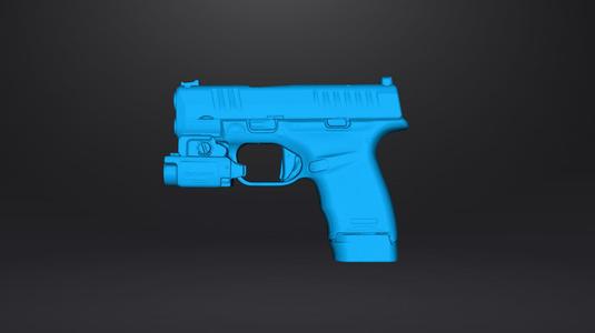 HS H11 Olight PL-3 mini Real size 3d Scan