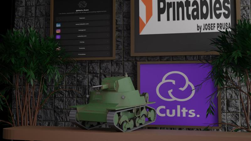 🇮🇹 L6/40 Italian WWII Light Tank – 3D Printable Model for Historical Dioramas & Wargaming