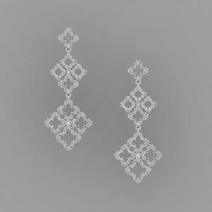 David Yurman Venetian Quatrefoil Double Drop Earrings