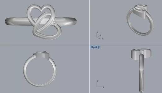 Sterling Silver Double Heart Ring Jewelry