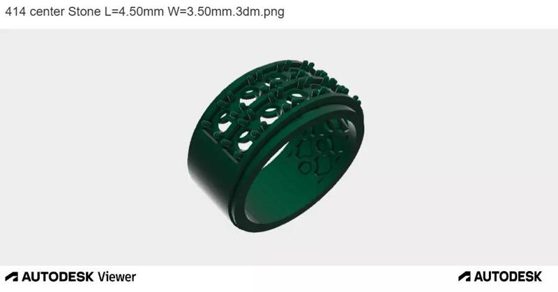 Emerald Lattice Ring