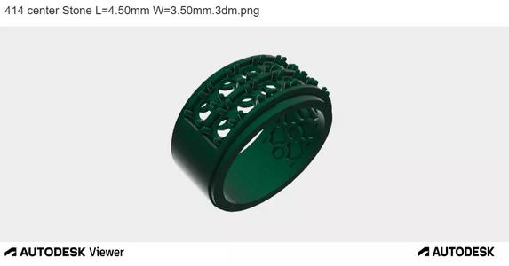 Emerald Lattice Ring