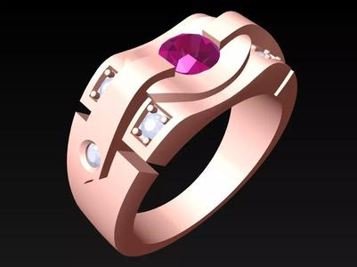 Diamond Ring - Mens Rings -  N3213