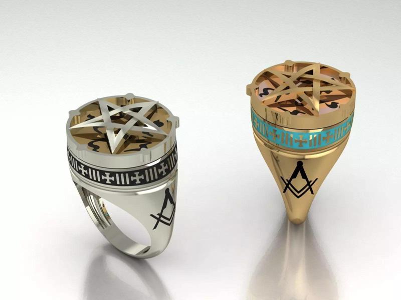 Symbolic Masonry Ring