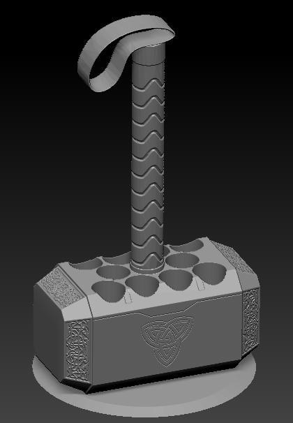 Mjolnir pen holder