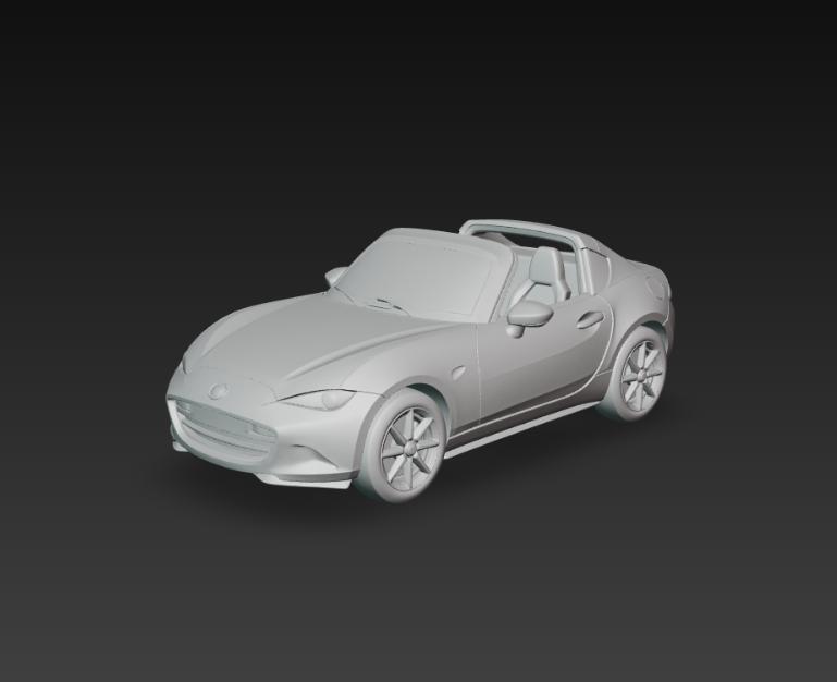 Mazda MX-5 Miata - Classic Japanese Roadster 3D Model for 3D Printing