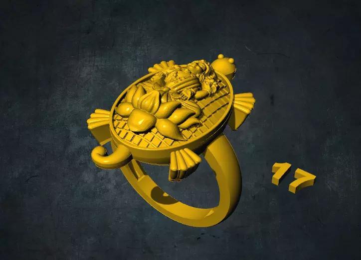 tortois ring with turtle