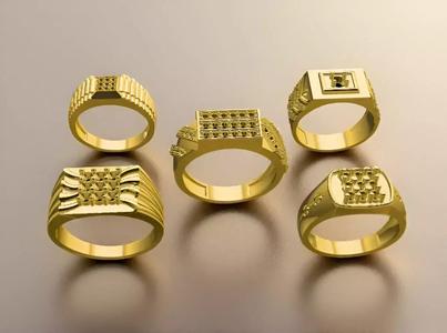 Gold Ring Set Combo