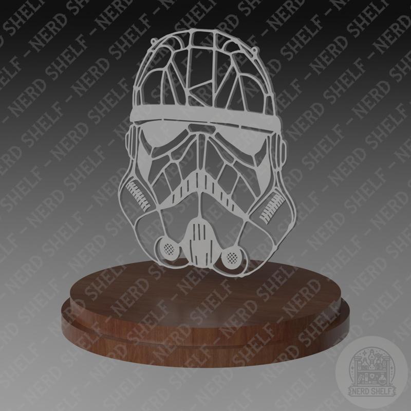 Storm Trooper Helmet, Stained Glass Style