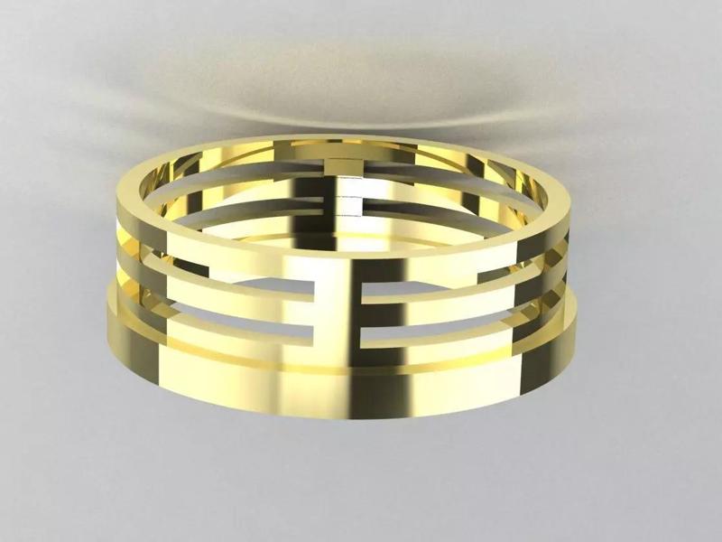 Triple Arc Belt Ring