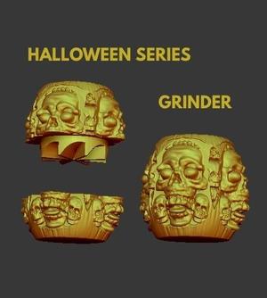 GRINDER - CREEPY SKULLS - WEED GRINDER WEED GRINDER HALLOWEEN