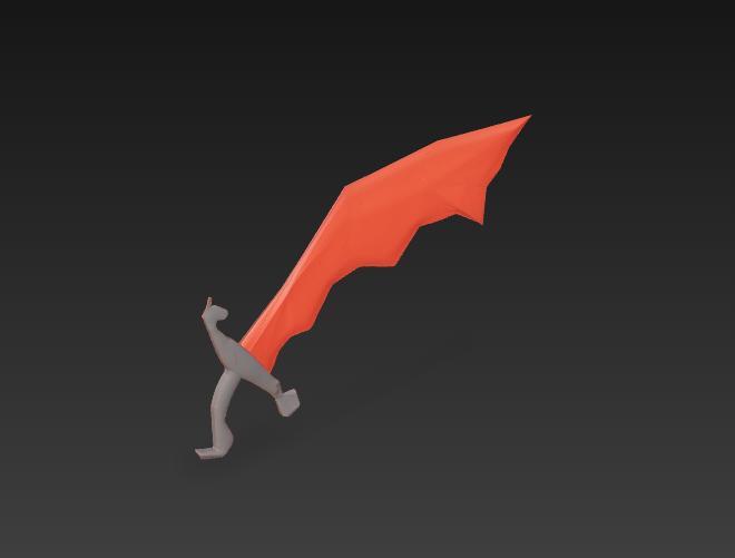 Fanart Runescape Dragon Scimitar Old School Runescape OSRS