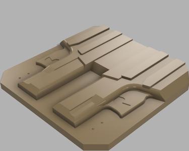 Glock 29 / 30 VACUUM AMBIDEXTROUS SPLIT MOLD & UNIVERSAL TRIM JIG