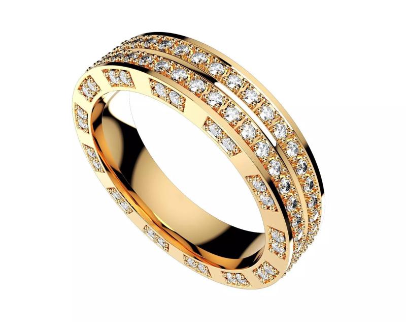 Wedding Ring Set Diamond Ring Jewelry Design-V12VC