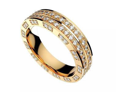 Wedding Ring Set Diamond Ring Jewelry Design-V12VC