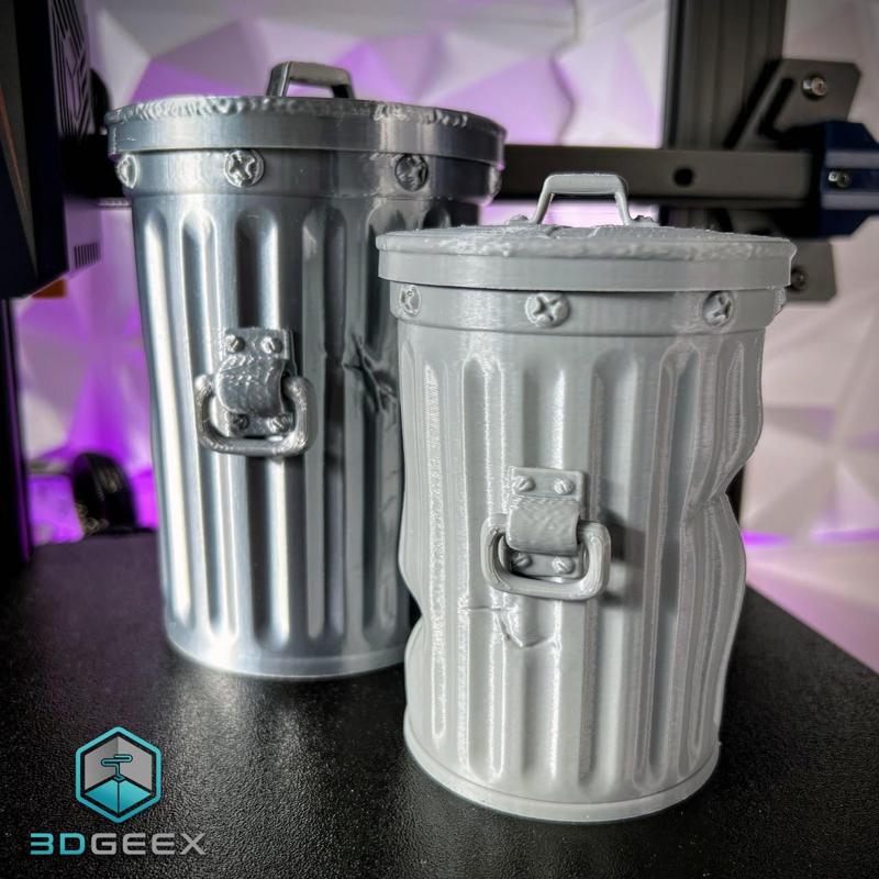 Battered Desktop Trash Can