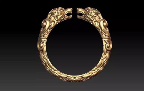 wolf animal ring