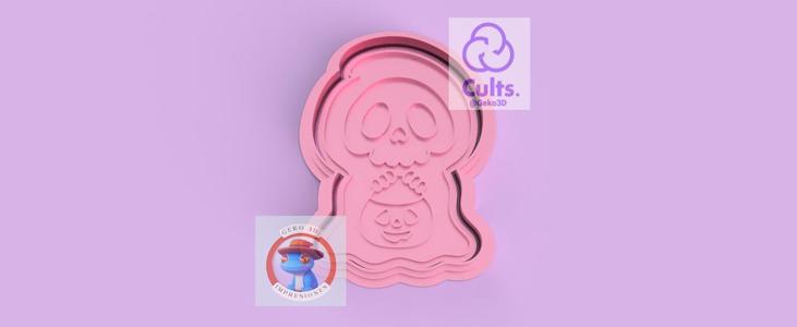 Grim reaper cookie cutter (Grim reaper cookie cutter)