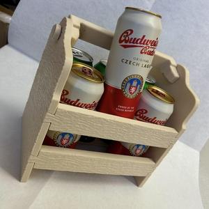 wood box crate beer cans 66mm for 3D printing imitation wood