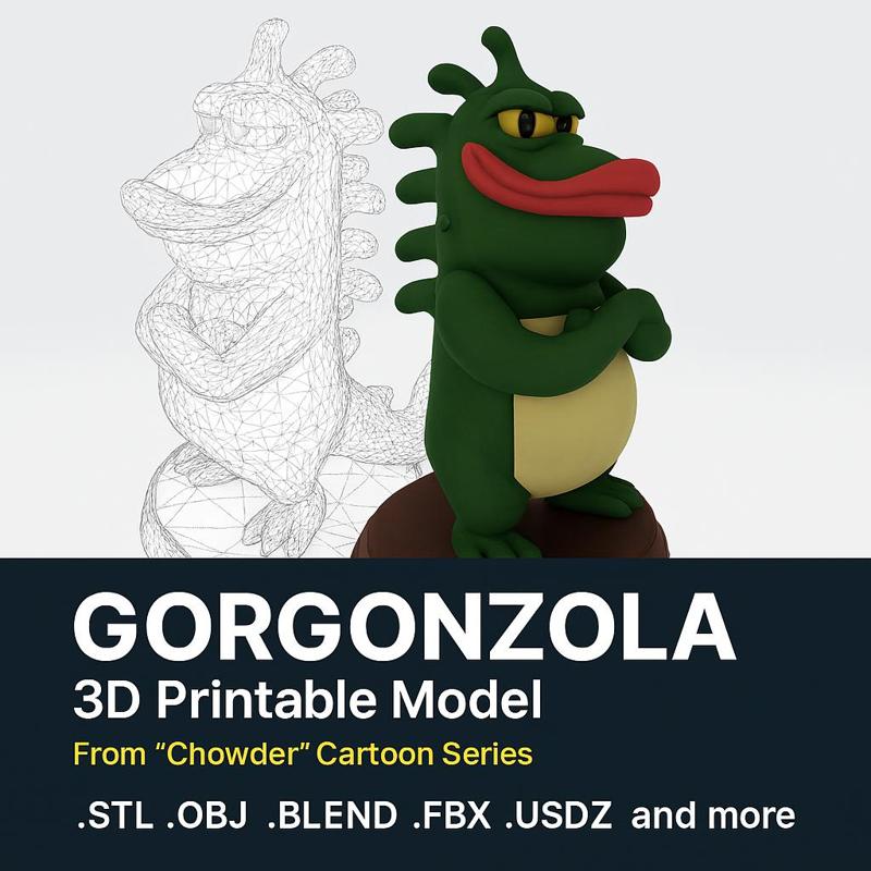 Mr Gaz – Stylized 3D Printable Fan Art Model