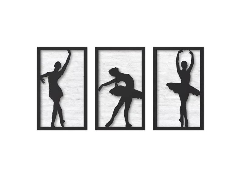Minimalist Geometric Ballerinas Painting