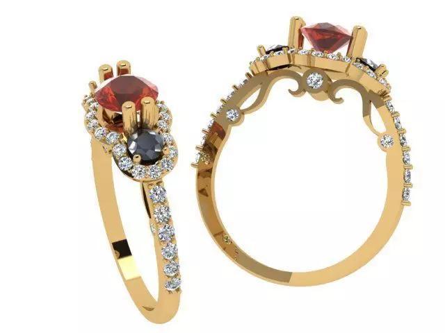 A Collection of Simple Stone Studded Women Rings