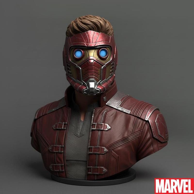 Star-Lord Bust - Galactic Outlaw with Breathing Mask